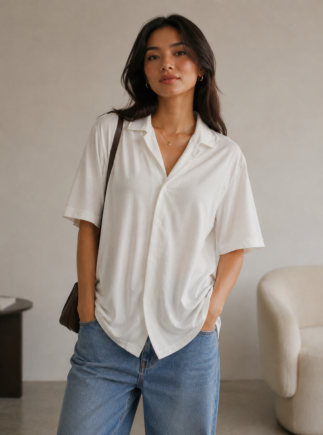 White textured